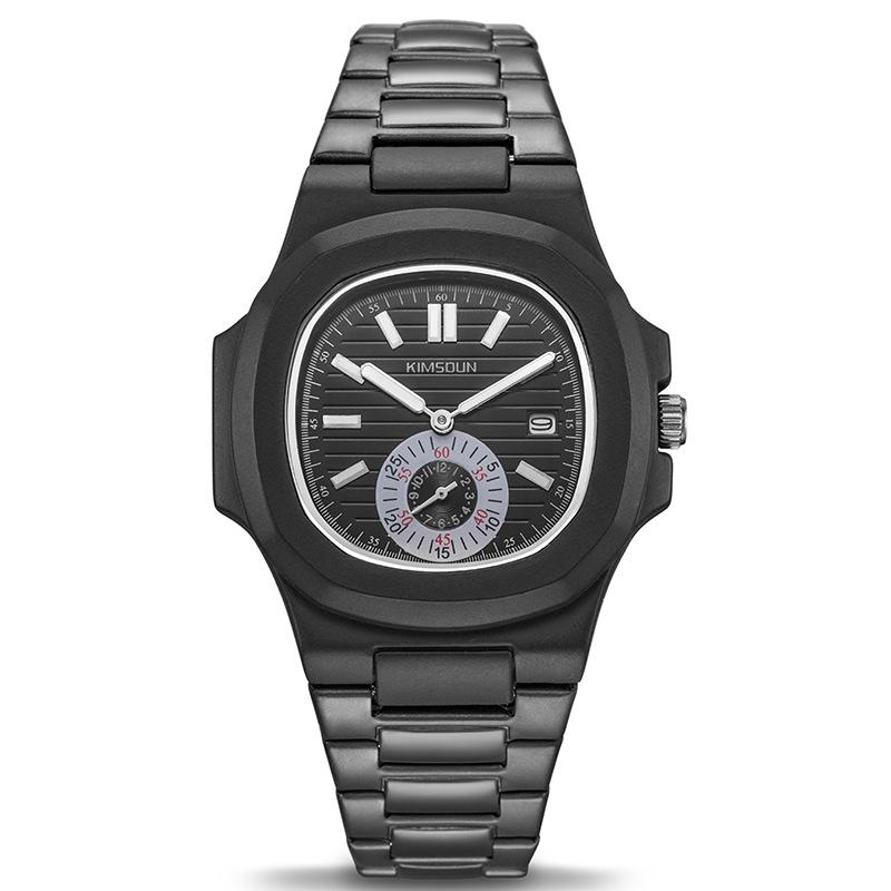 KIMSDun Watch Men's Top Brand Luxury Clock Stainless Steel Men's Watch Fashion Waterproof Quartz Men's Watch