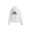 Adidas Printed Sports Hooded Fleece Jacket Women Jackets White GG0764