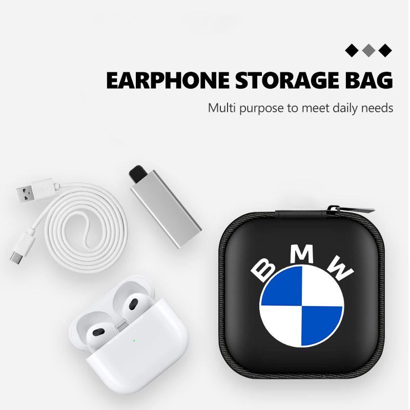 Car Organizer EVA Storage Earphone Cable Case Bluetooth Bag For BMW M Performance E36 E46 E60 E90 E91 E92 E93 F30 F20