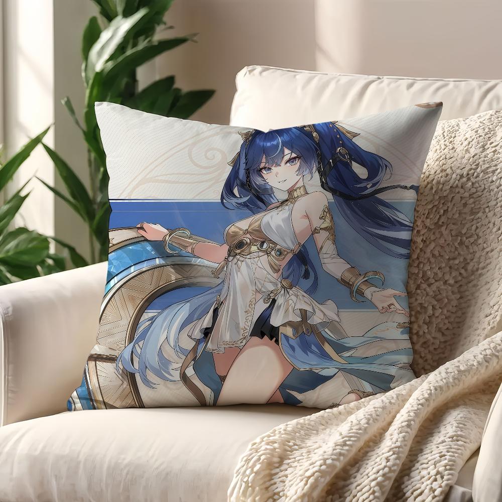 

IUNO Wuthering Waves cushion cover For Pillow Sofa Printing Decoration Room Home Office Coffee Shop Car Nordic Simplicity 12x12Inch