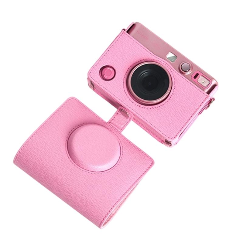 Stylish PU Leather Camera Bag for MiniEVO Camera Case Shoulder Bag with Soft AntiScratch Lining for Travel Photography