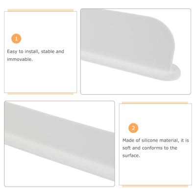 Kitchen Sink Silicone Water Splash Guard Suction Base 19.17x3.54 Inch Flexible Splash Protector Countertop Sink Barrier Water