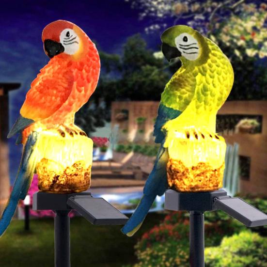 LED Parrot Lamp Lawn Light Energy-Saving Auto On/Off Outdoor Waterproof Solar Powered Garden Landscape Lamp