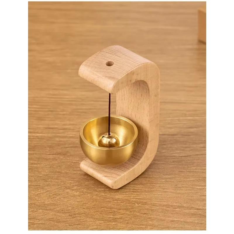 Room Decor Wooden Wind Chimes Wireless Doorbell Entrance Door Bell Decorative Wind Bell for Home Opening Hanging Decorations