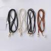 Pearl Waist Chain Elegant Vintage Imitation Leather Slim Belt with Knot for Women for Party Dresses Pants