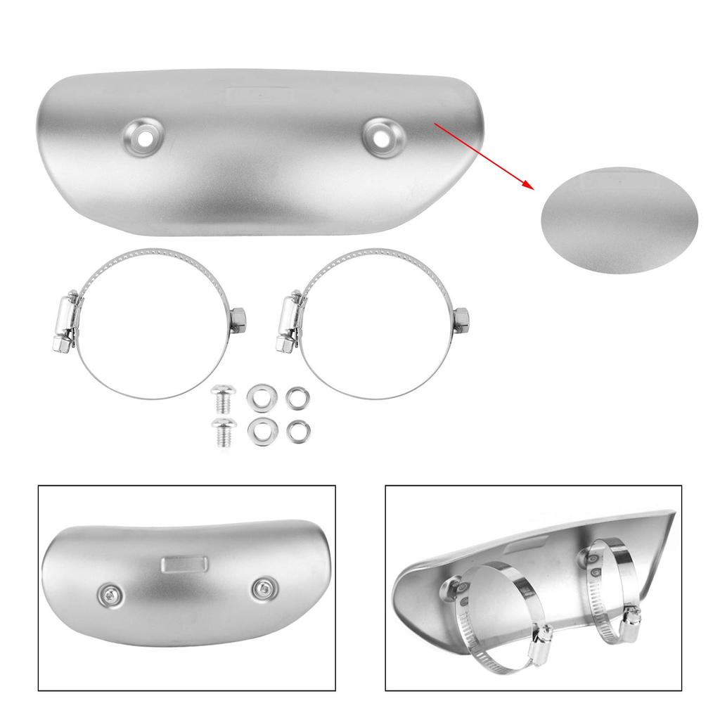 Ongwan Exhaust Heat Shield Guard Easy to Install Stainless Steel
