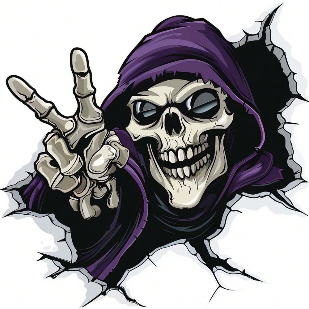 

Хэллоуин Призрачное Лицо Наклейки на Автомобиль Наклейки Животные Мотоцикл Защита от Царапин Креативные Наклейки на Кузов