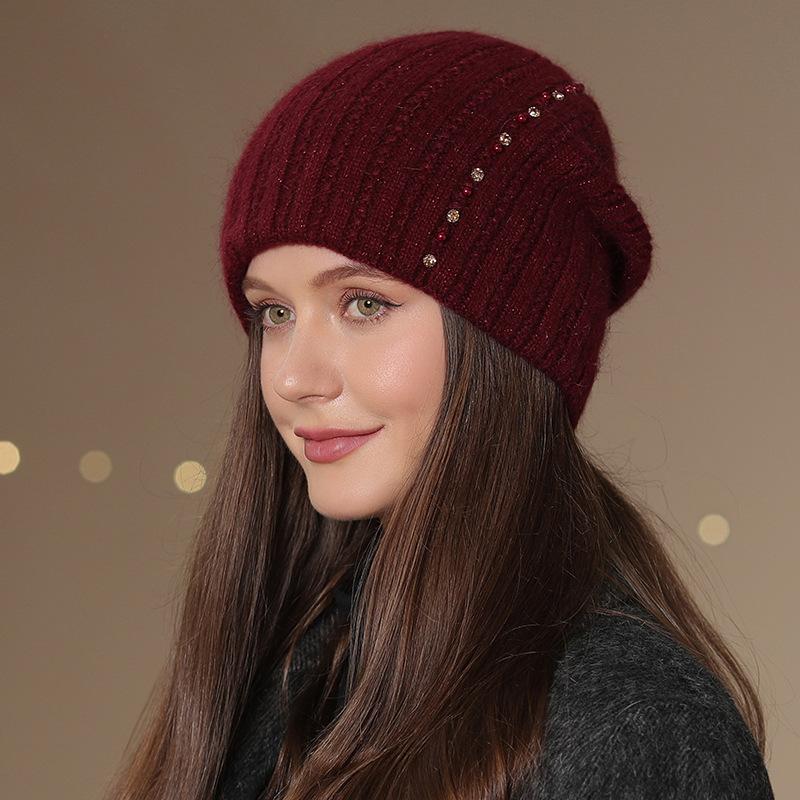 Neue Frauen Winter Hut Mode Schmücken Beanie Hut Warme Winter Kappe Für Weibliche Casual Streetwear Gestrickte Hut