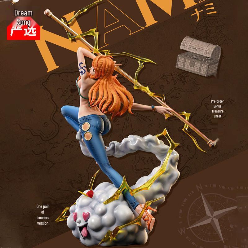 One Piece Nami Resonance Shorts Figure - Straw Hat Pirates Anime Statue Model Ornament