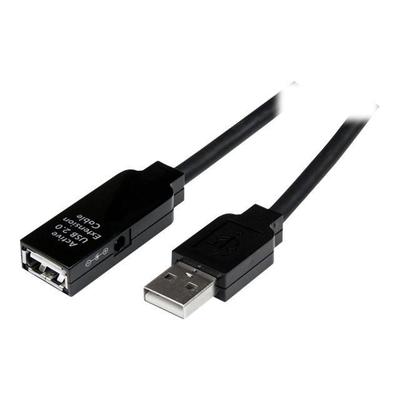 15m USB Repeater Cable - STARTECH.COM - Active USB Extension Cable - Black