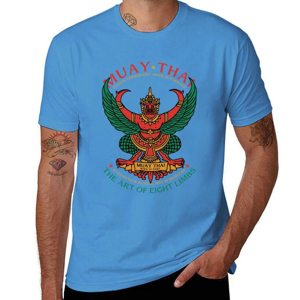 Muay Thai Sak Yant Garuda T-shirt snabbtorkande anpassad design din egen animekläder sommar 2025 herrskjortor grafisk t-shirt