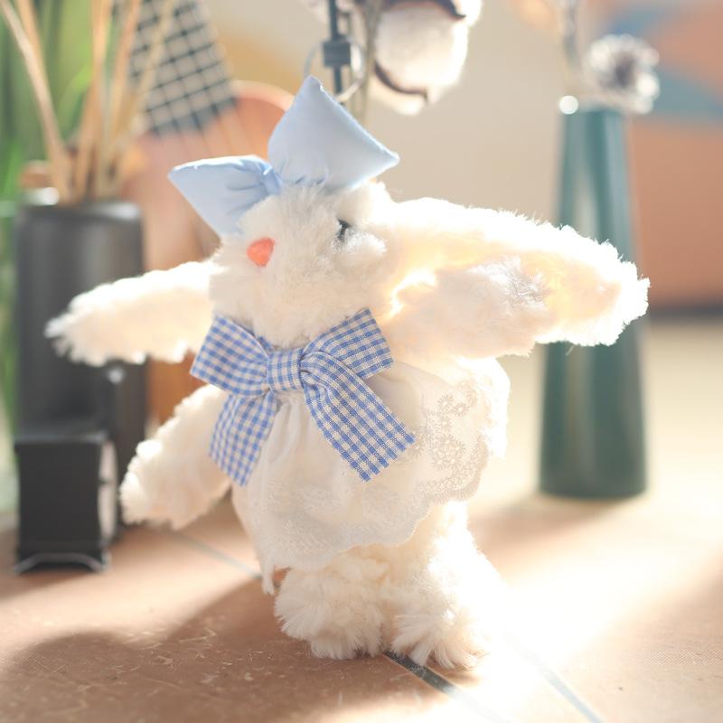 Cute and Fresh Rabbit Pendant Plush Toy Doll Bag Hanging Keychain Rag Doll Doll Doll