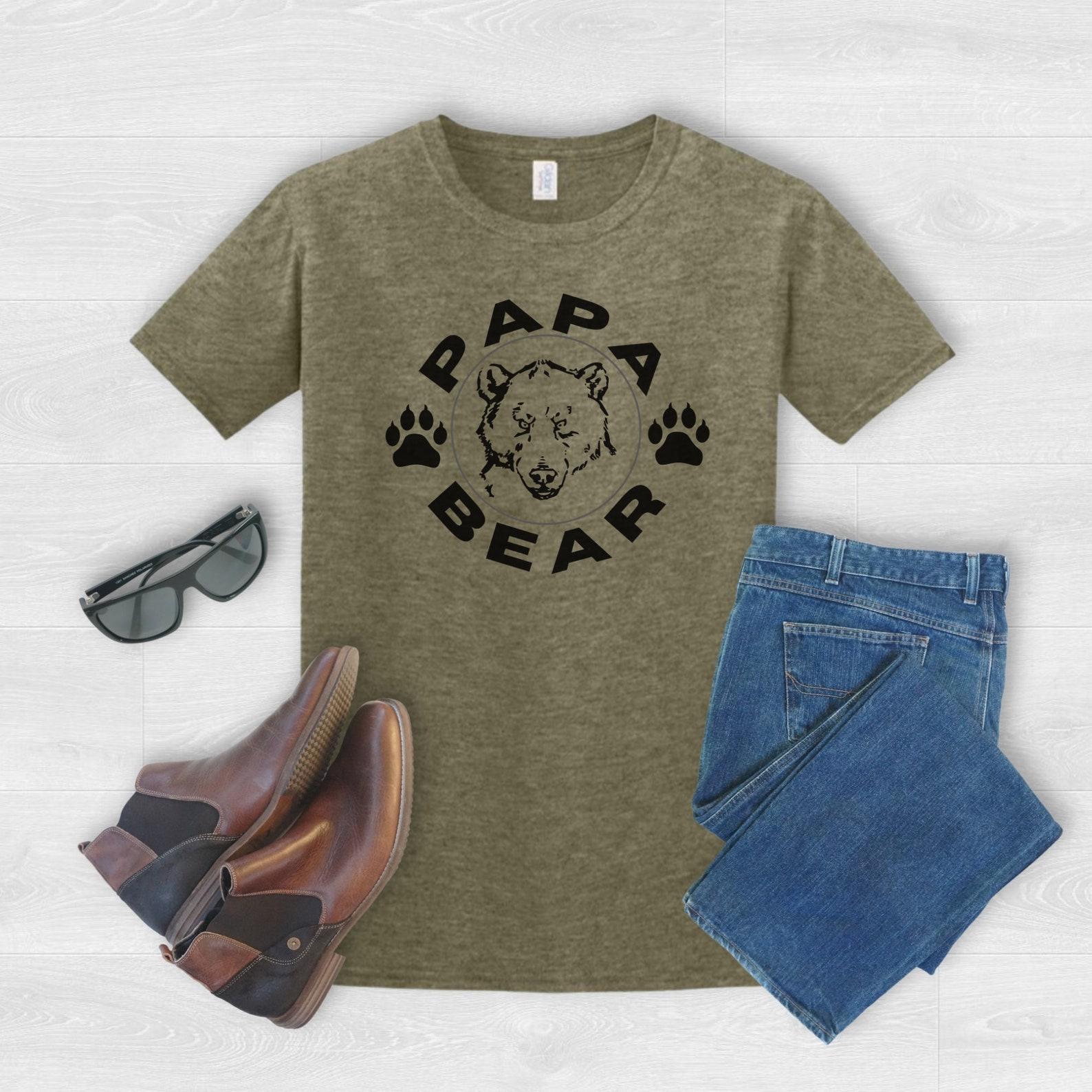 Papa Bear T-Shirt – Father s Day Gift for Dad S