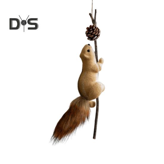 

Имитация белки, милая миниатюрная статуэтка белки, рождественская пенопластовая белка, украшение для рабочего стола, для праздничного домашнего декора G