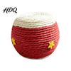 Kitten Hunting Training Ball Cat Scratching Ball Drum Shaped Paper Rope Interactive Claw Grinding Toy Rolling for Indoor Cats To Scratch Pat,