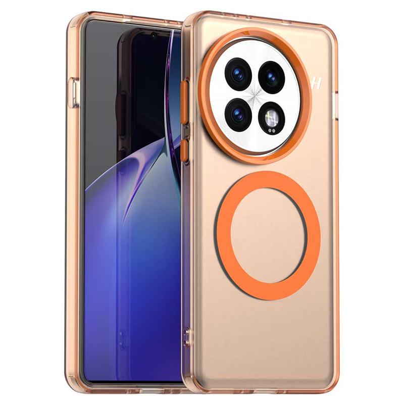 Transparent Case For OnePlus 13 Case OnePlus 13 Anti-knock Magnetic Adsorption Wireless Charge Back Cover For OnePlus 13 Case