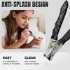 Toenail Clippers for Thick Toenails, Nail Clippers for Men with Wide Jaw Opening, Heavy Duty Ingrown Toe Nail Clippers with Long Handle for Seniors,