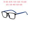 Spring Leg  Square Optical Eyeglasses Prescription Spectacles Women Anti Blue Light Nearsighted Glasses 0 -0.5 -0.75 To -6.0
