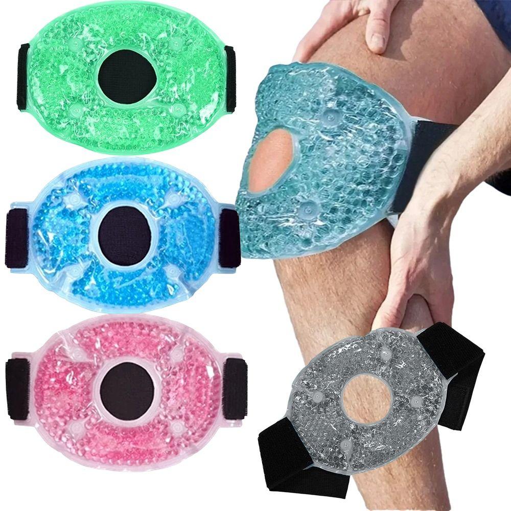 Soft Gel Bead Soft Gel Ice Compress Strap Cold Reusable Gel Bead Therapy Brace  Wrist Elbow Support