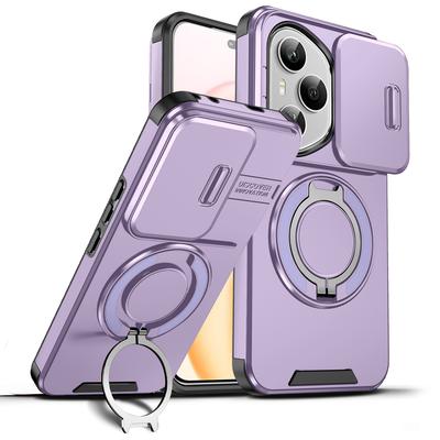 Custodia Magnetica Antiurto Per Honor 400 Pro 5G Anello Copri Lente Scorrevole Supporto Copertura Per Honor 400 Lite X9C Magic7 Lite Case