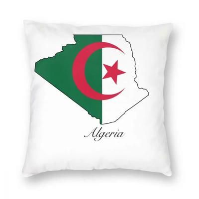 Algerien Flagge Karte Kissenbezug Kissen Kissenbezug Kreativ