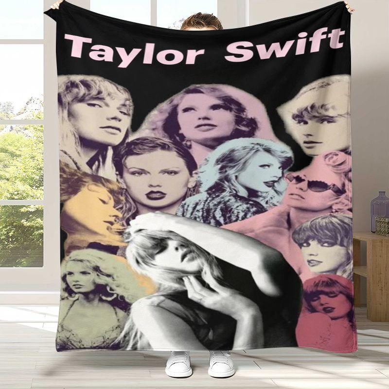 Famous T-Taylor Singer Singer Flannel Blanket,Ultra Soft Warm Plush Throw for Home Bedroom Bed Sofa Cover Office Camping Picnic