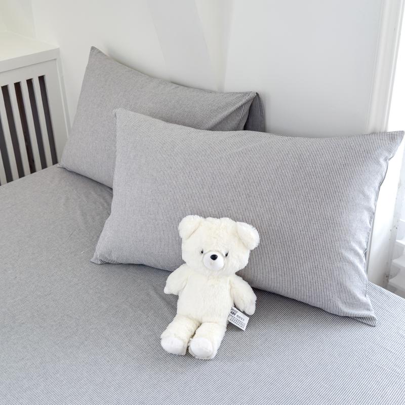 2pcs Pillowcase 100% Cotton Pillow Cover Stripe Style Pillowsham 48x74cm Pillow Case Home Bed Soft Pillowslip Fundas De Almohada