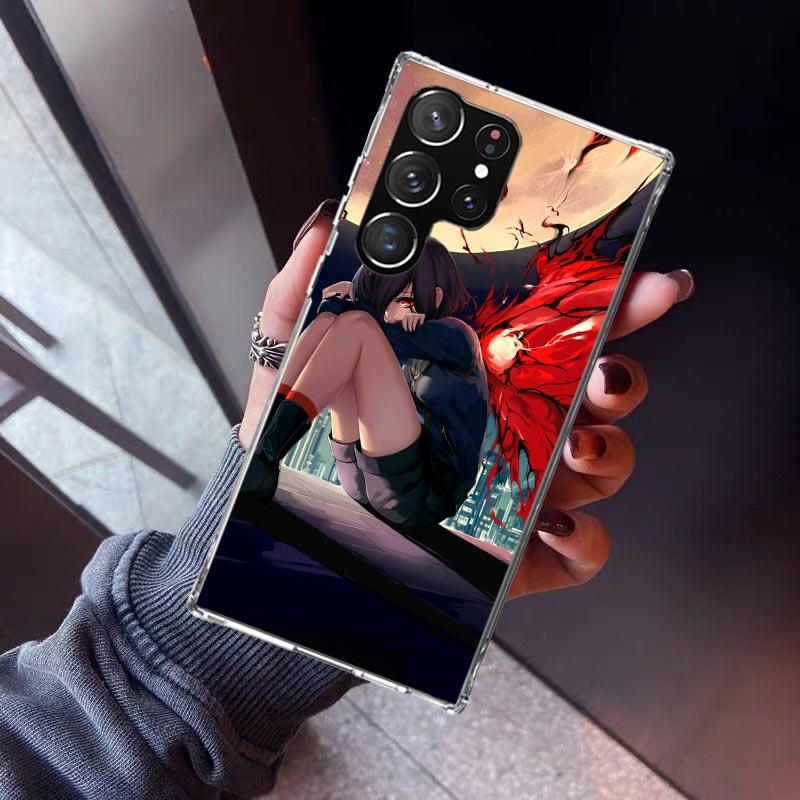 

G-Ghoul Tokyo Touka Kirishima Phone Case For Samsung Galaxy S26 S25 Edge S24 S23 Ultra S22 Plus S21 S20 FE Soft TPU Back Cover F Samsung S22 Plus