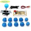 Arcade 2 Player Zero Delay Kit Mando Arcade Usb Encoder To Pc Rasberry Pi SANWA Push Button Joystick Usb Arcade Cabinet