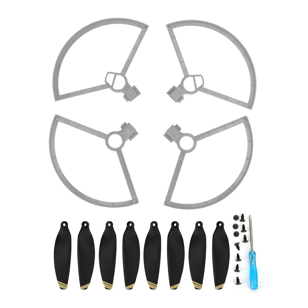 

4pcs Propeller Protector 2 Pairs 4726F Black Propeller Fit for MAVIC MINI Drone Gold Decor
