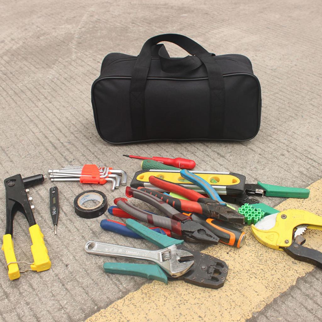 Waterproof Oxford Cloth Tool Bag for Electricians Woodworkers Repairmen Multipurpose Large Capacity Storage Bag