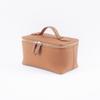 Handmade Cowhide Makeup & Toiletry Bag - Large Capacity, Portable Lipstick Storage