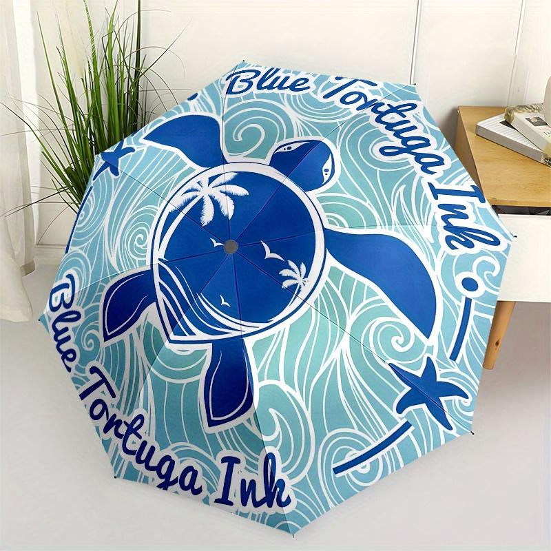

Turtle, Ocean themed Eight rib Automatic Folding umbrella Is Suitable for Both Men and Women, Making It A Perfect Christmas and Valentine s