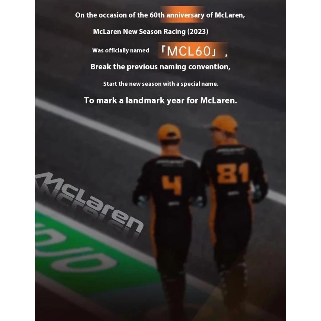 1/43 Scale 2023 McLaren F1 Team MCL60 Australian Grand Prix 4# 81# Alloy Diecast Car Model Children's Toy Car Collectibles Gift Friend