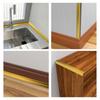 Peel and Stick Molding Trim Self Adhesive Flexible Floor Transition Strip L-Shaped 300cm Furniture Edge Bumper Inside & Outside