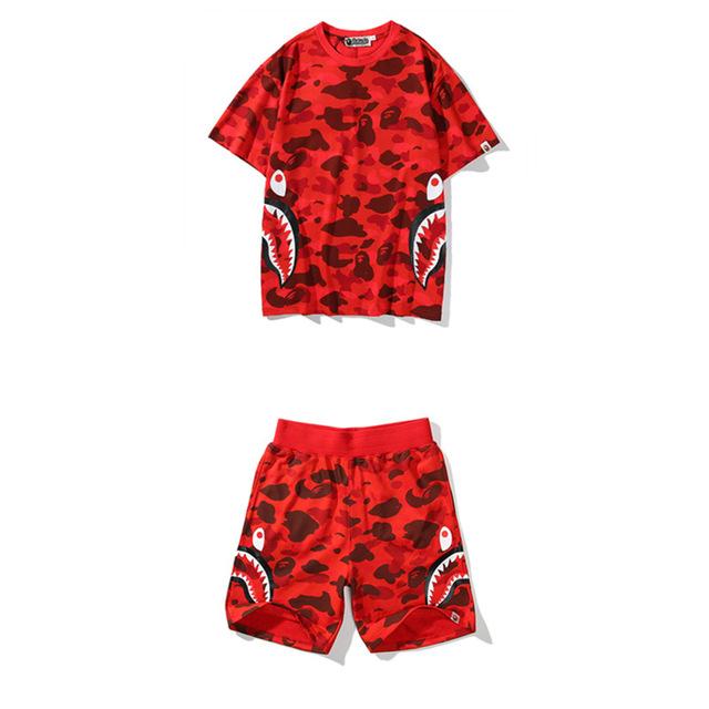 Outfit Bape Shorts Logo Buy Summer Bape Shark Shorts And Top Piece