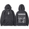 Felpa con cappuccio Anime Berserk Griffith Felpa Retro Manga Skull Knight Gatsu Zodd Guts Uomo Moda Felpe Oversize