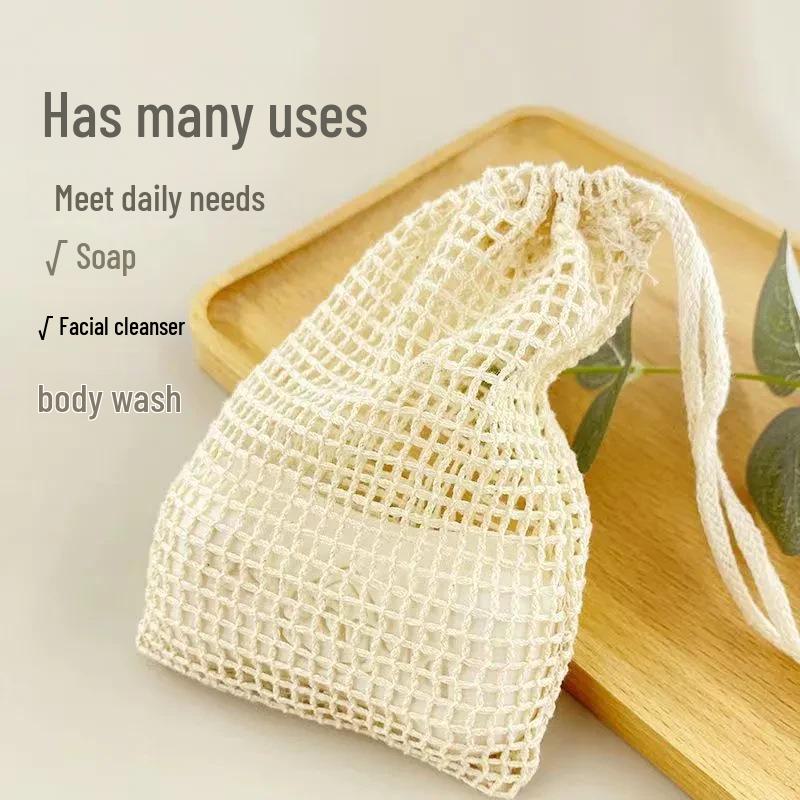 

Handmade Ramie Soap Foaming Bag for Bath and Soap Storage 9x14 cm