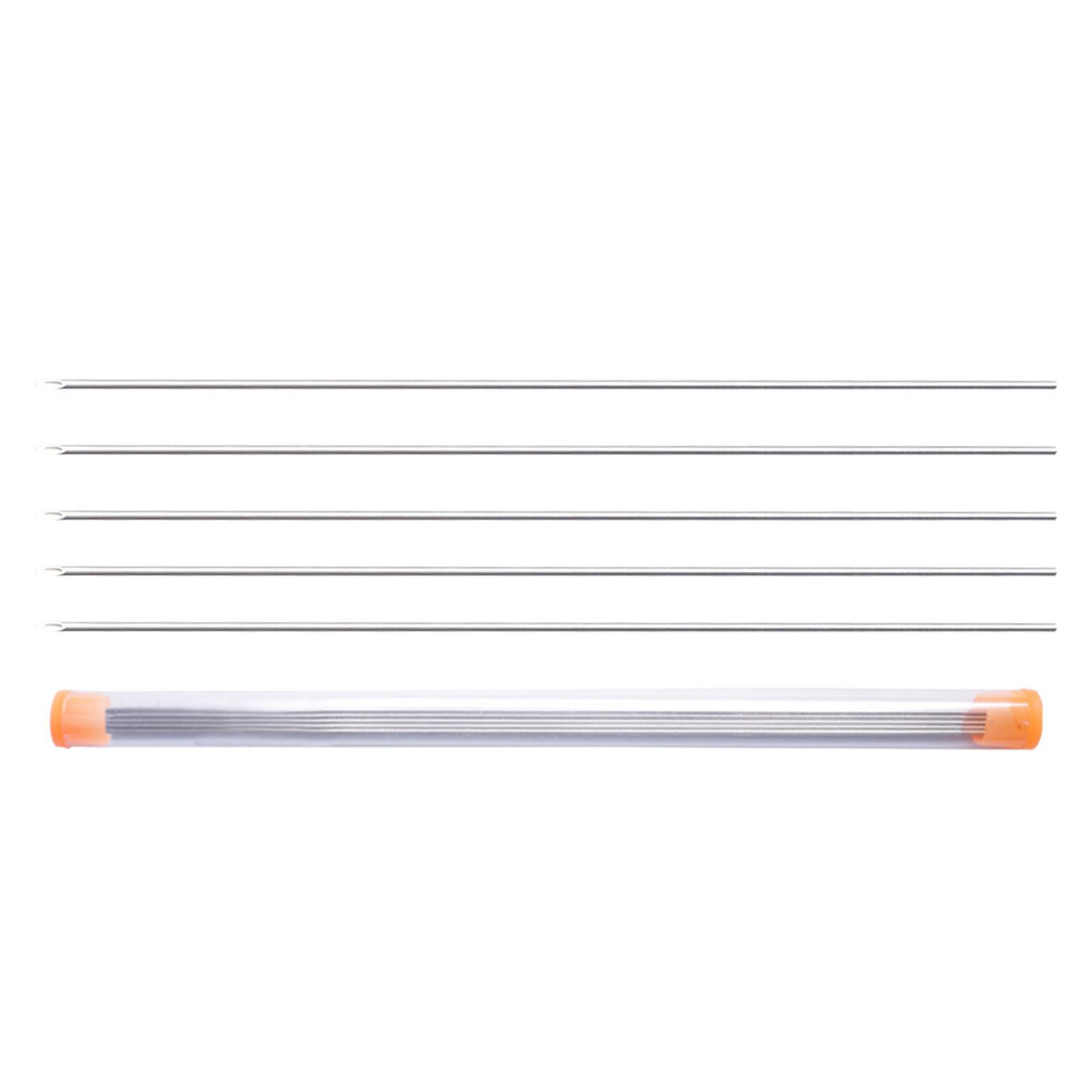 

5pcs Hollow Earthworm Hooking Needle Stainless Fishing Rigging Needle Fishing Worm Penetrating Baiting Needle Driller 30