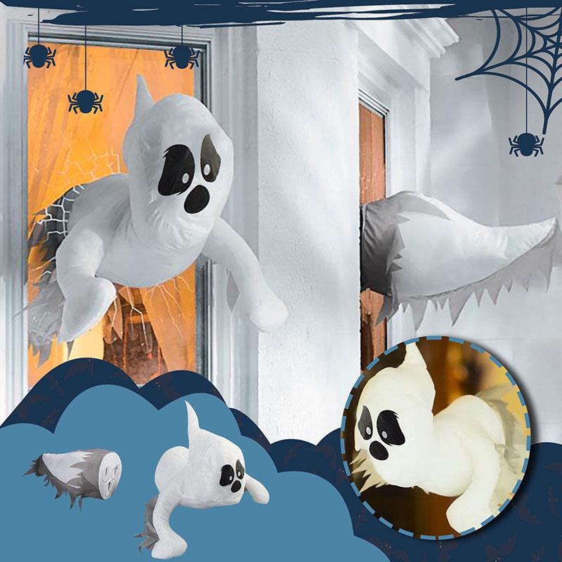 BEPAN Halloween decorative ghost outdoor courtyard window glass scene arrangement decorations, horror atmosphere costume props