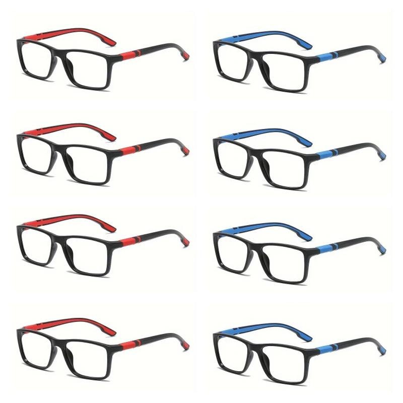 8PCS Ultra Light Pochromic Reading Glasses for Men Color Changing Presbyopia Glasses Anti Blue Light Far Sighted Glasses