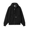 Logo Kapuzenjacke mit Reißverschluss Langarmjacke Herrenjacken Schwarz I034316-89-06