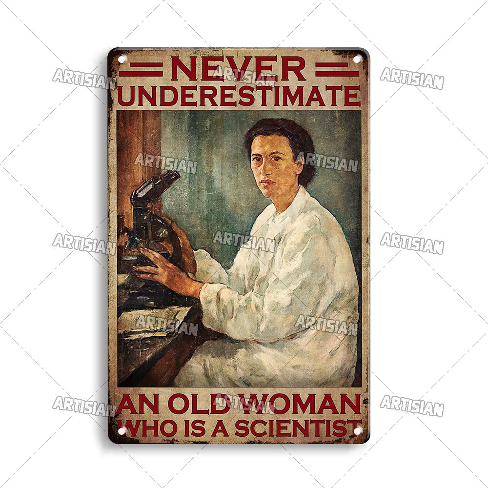 

Artisian Architect Shoemaker Metal Sign Scientist Chemist Tin Plaque Blacksmith Welder Decorative Poster Wall DECOR 20x30cm（7.8x11.8inch）