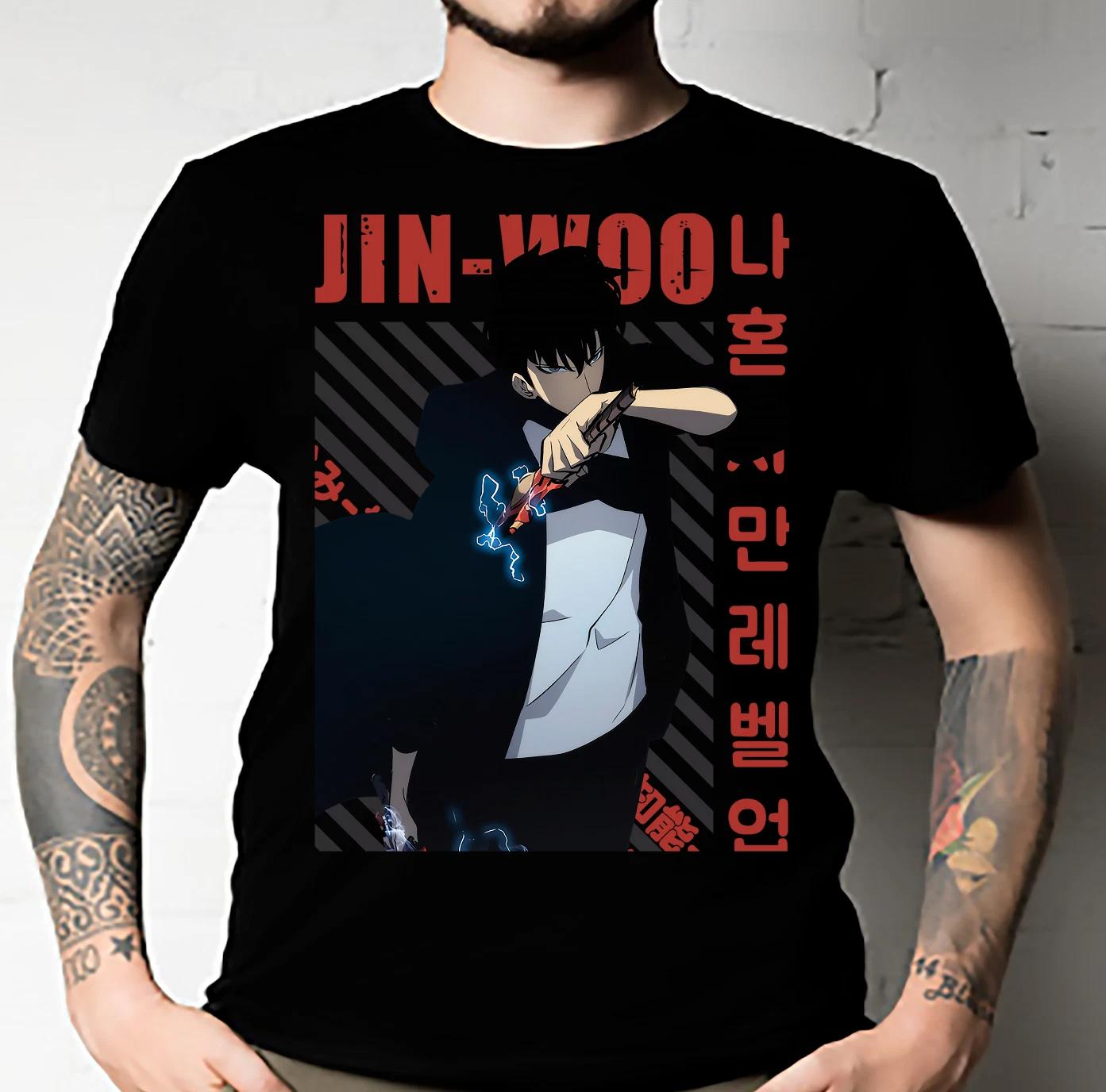Men s and Women s T-shirts Solo Leveling - Jin-Woo Sung Essential S