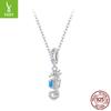 S925 Silver Seahorse Pendant Diy Bracelet Beaded Charm 925 Silver Bead Jewelry Accessories