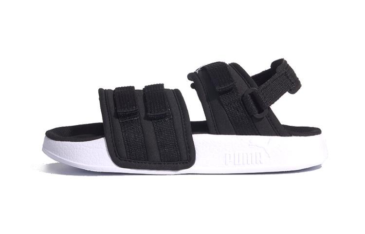 Детские сандалии PUMA Leadcat Ylm Черно-белые для возраста 3-7 лет 369450-01 28