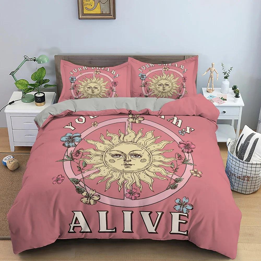 

Пододеяльник с рисунком из мультфильма Детский комплект постельного белья с рисунком подсолнуха Постельное белье King Queen для подростков 70x133cm 2pcs