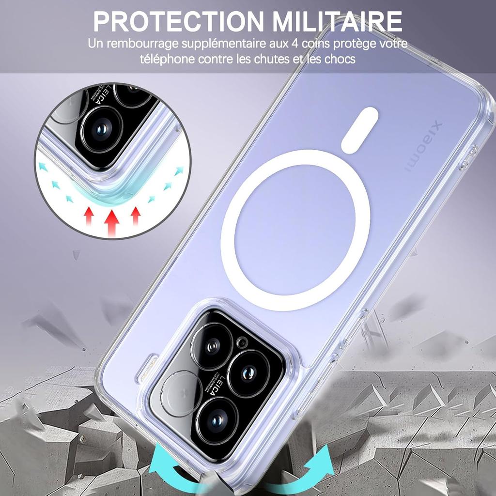 For  Magnetic Wireless Charging Case For Xiaomi 1 Pro Xiaomi1 Pro G Clear Shockproof Back Cover