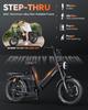 Tesway X5 AWD Electric Bike, Peak 3000W Dual Motor, 52V 60Ah Battery, Range 300km, 20*4.0'' Tires, 7 Speed, 8A Charger