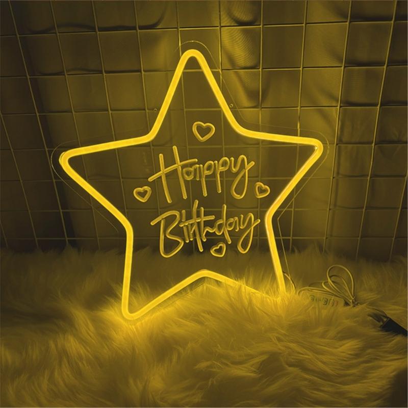 Bright LED Neons Light For Birthday Party Decors With Shatterproof Design And Energy Saving Feature